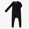 Solid Black Footie