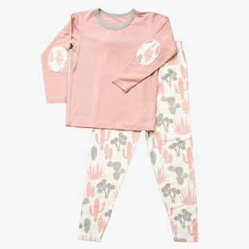 Pink Cactus Long Sleeve Pajama - Bestaroo