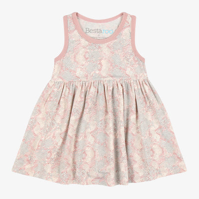 Snake Print Pink Dress