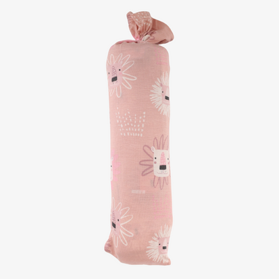 Lions Pink Swaddle