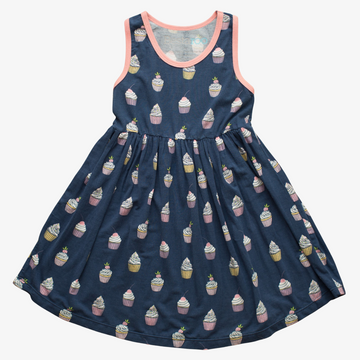 Navy Cupcake Dress - Bestaroo