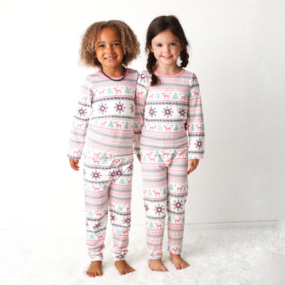 Holiday Reindeer Pink Pajama