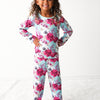 Floral Magenta Aqua Splash Pajama