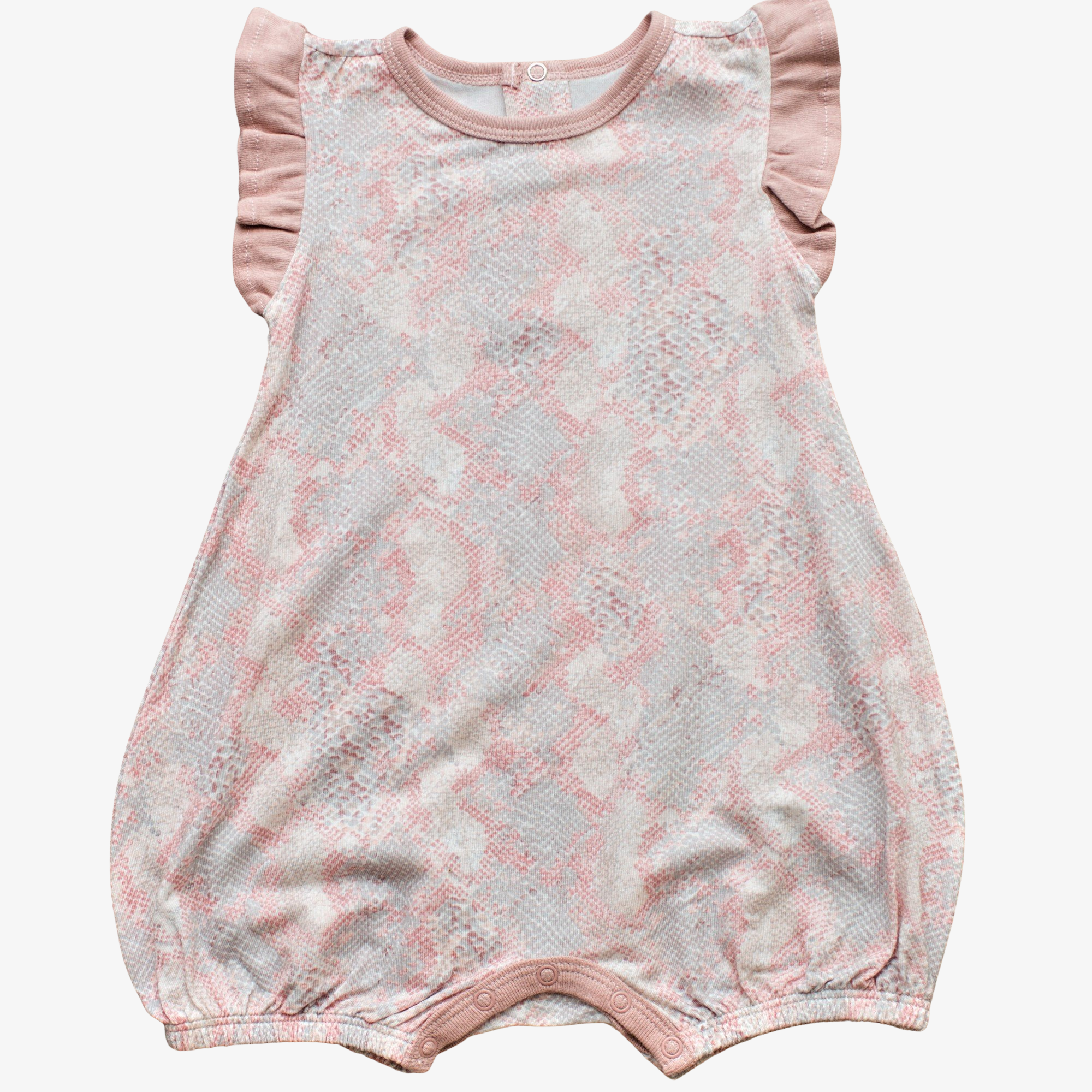 Snake Pink Flutter Romper - Bestaroo