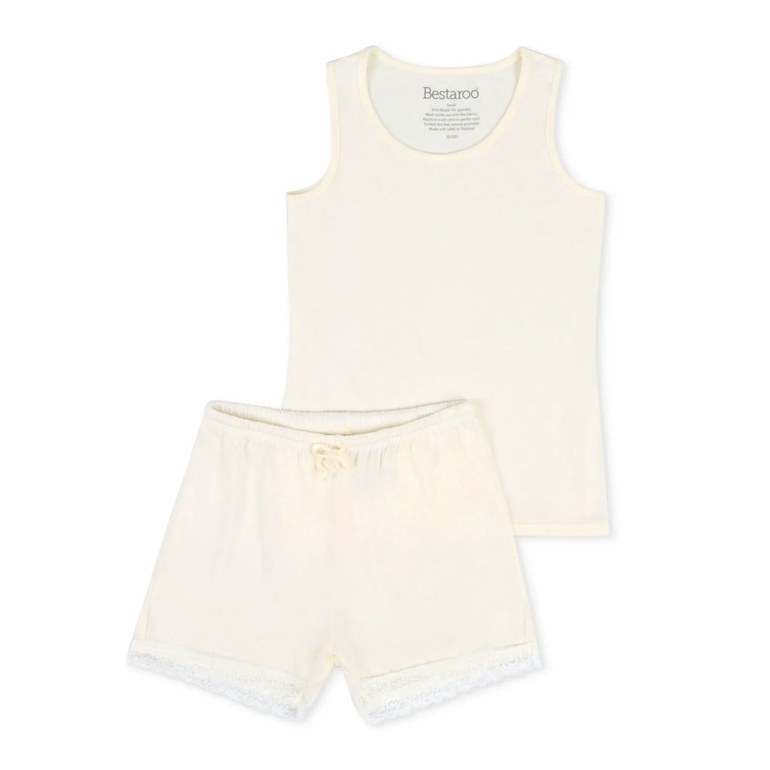 Bestaroo - Cream Women's Short Loungewear