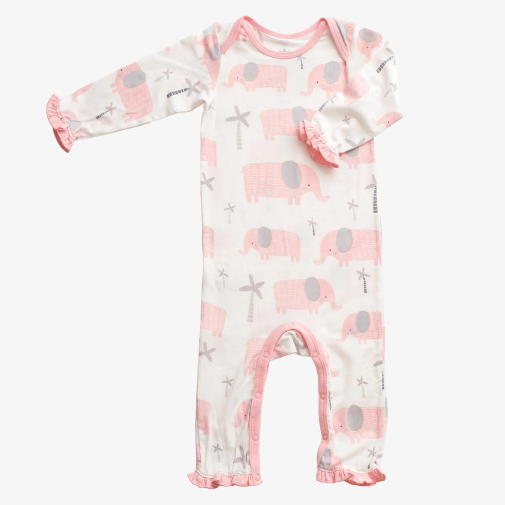 Bestaroo - Bamboo - Elephant Pink Romper