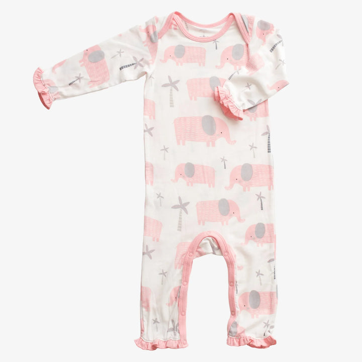 Bestaroo - Bamboo - Elephant Pink Romper