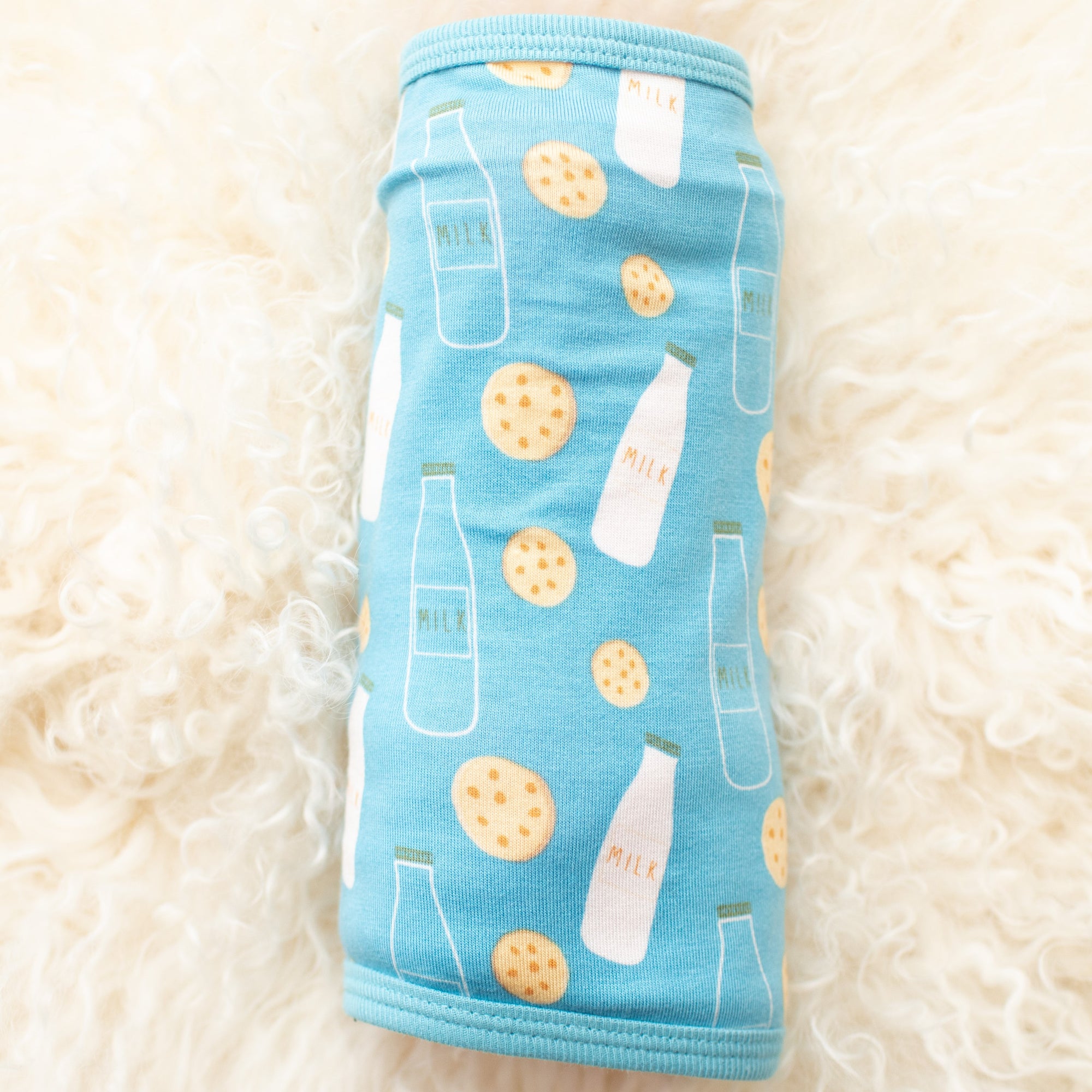 Milk N' Cookies Blue Swaddle - Bestaroo