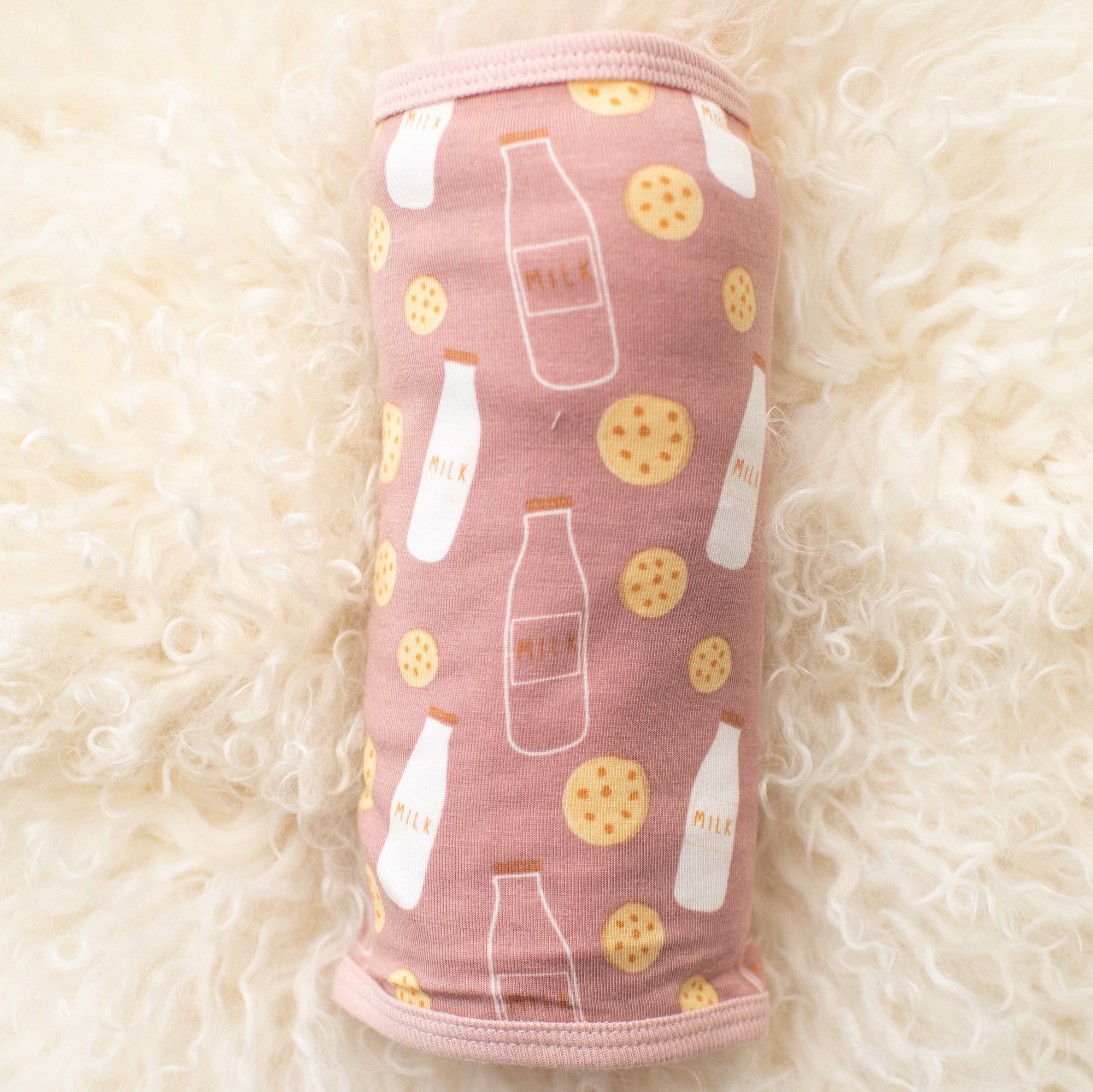 Milk N' Cookies Pink Swaddle - Bestaroo