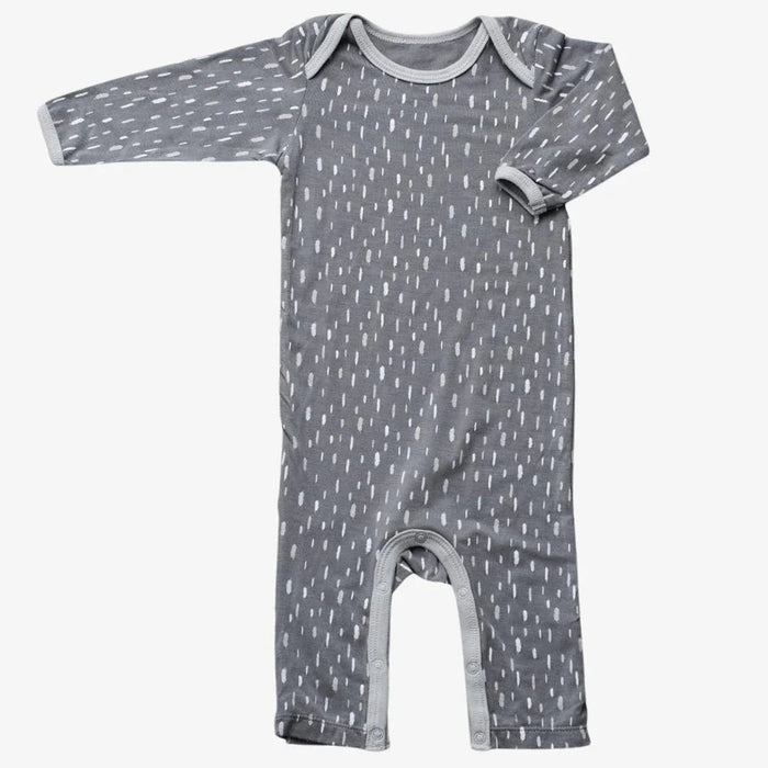 Bestaroo - Bamboo - Falling Feathers in Grey Romper