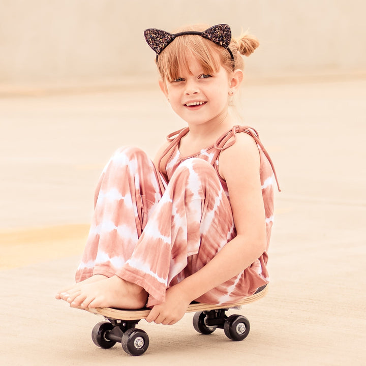 Bestaroo - Bamboo - hema pink tie dye jumpsuit