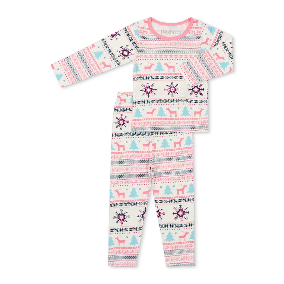 Bestaroo - Holiday Reindeer Pink Pajama