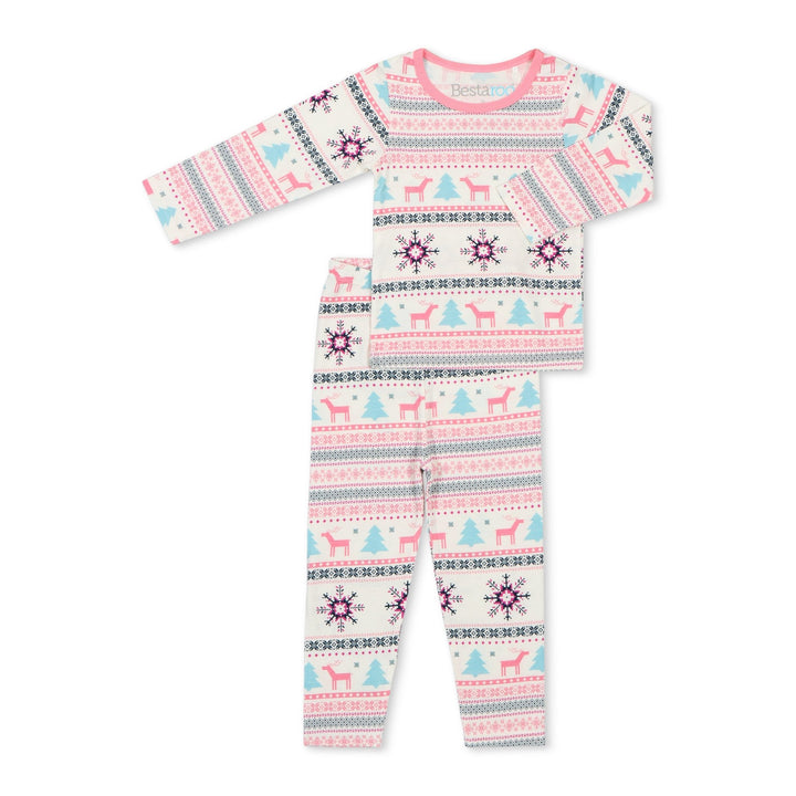 Bestaroo - Holiday Reindeer Pink Pajama