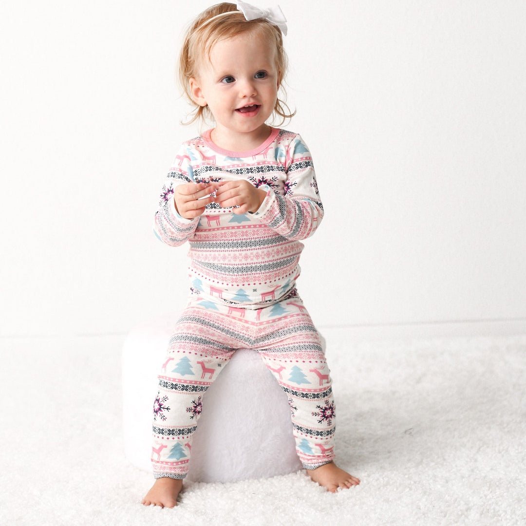 Bestaroo - Holiday Reindeer Pink Pajama