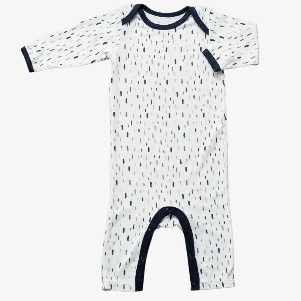 Bestaroo - Bamboo - Indigo Falling Feathers Romper
