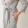 Tye Dye Navy Stripe Robe - Bestaroo
