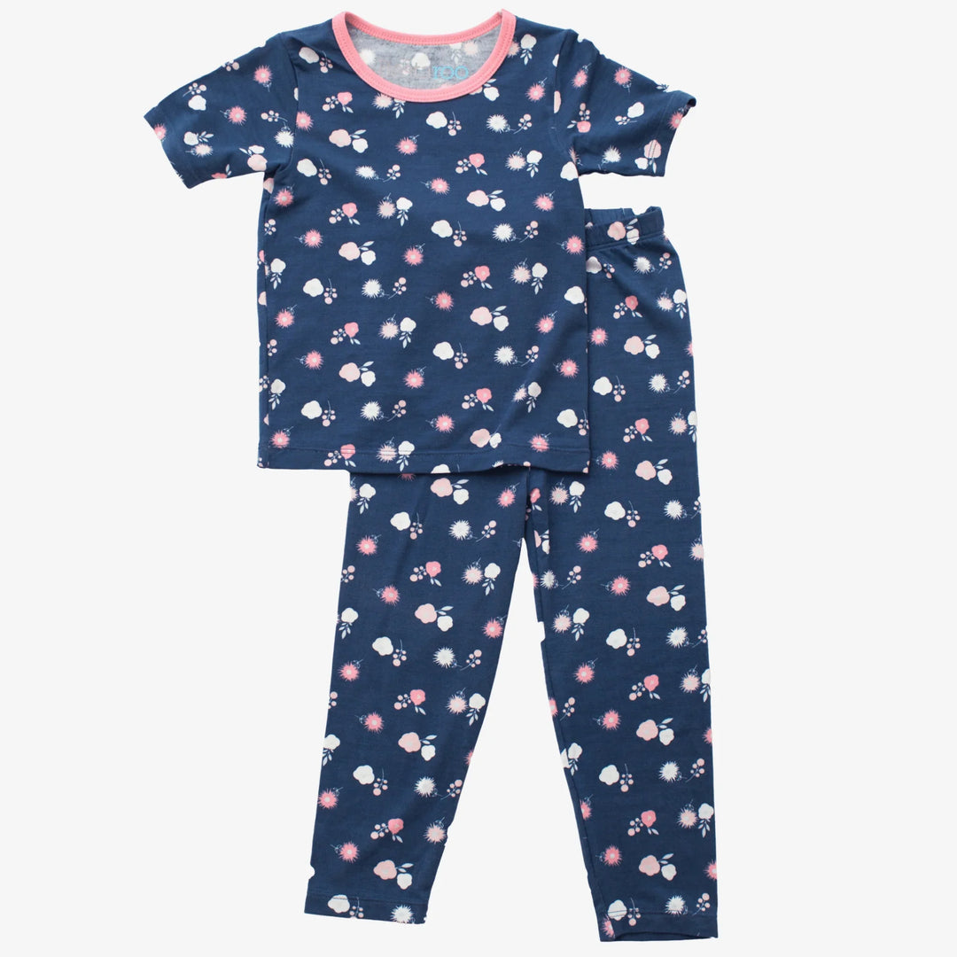 Bestaroo - Navy Bloom Short Sleeve Pajama