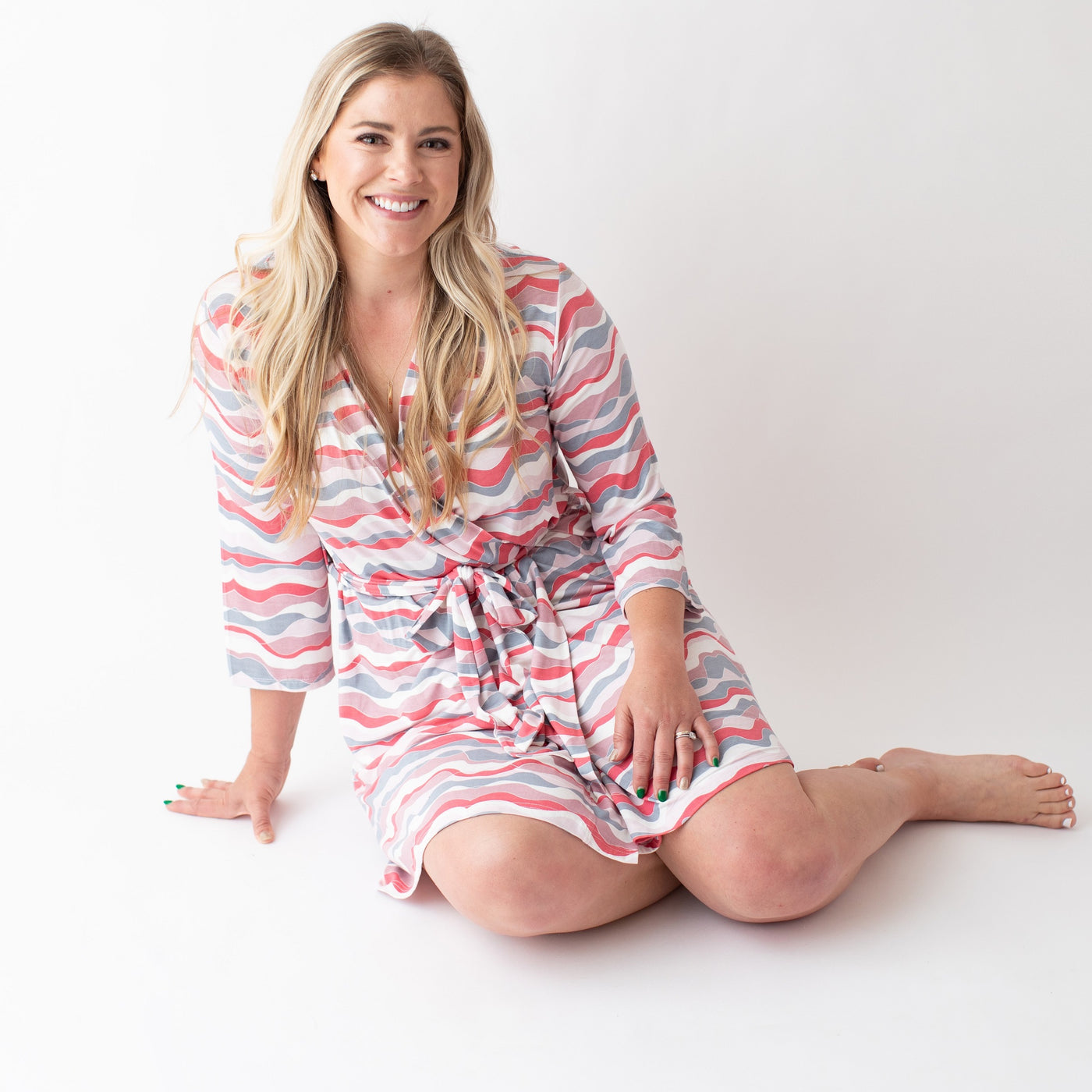 Pink Waves Robe