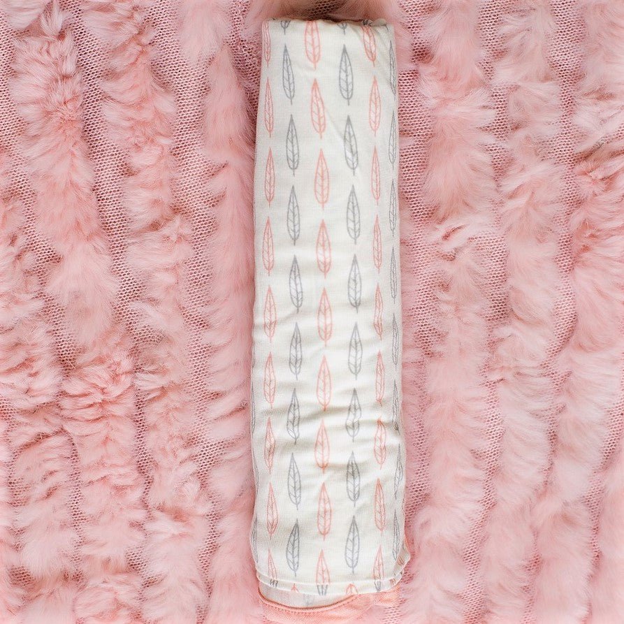 Bestaroo - Pink Leaves Swaddle