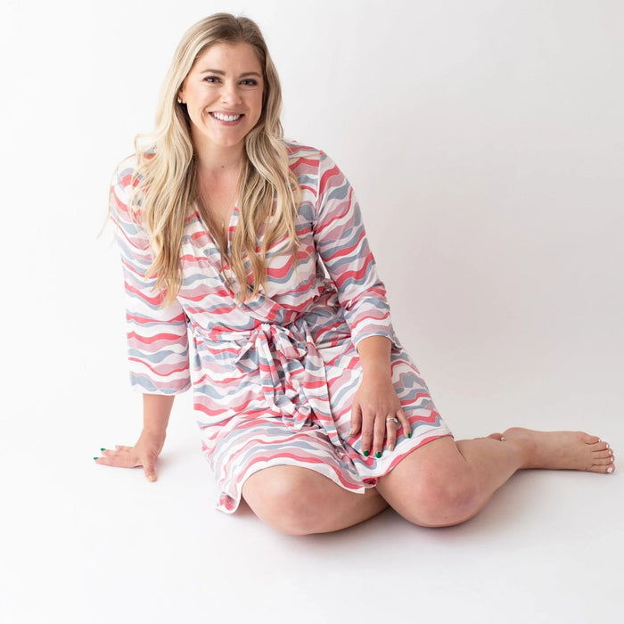 Bestaroo - Bamboo - Pink Waves Robe