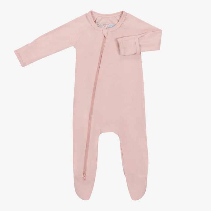 Bestaroo - Bamboo - Silver Pink Footie