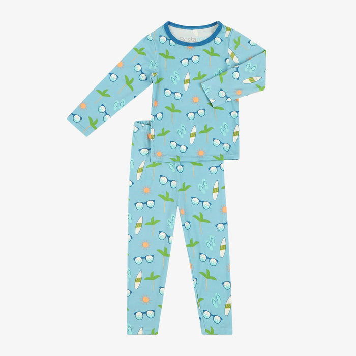 Bestaroo - Bamboo - Surf's Up Long Sleeve Pajama