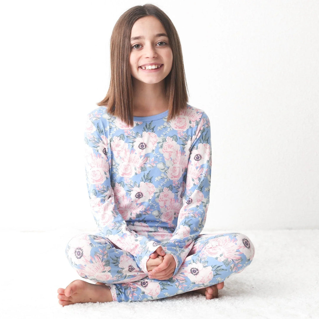 Bestaroo - Vintage Roses Blue Pajamas