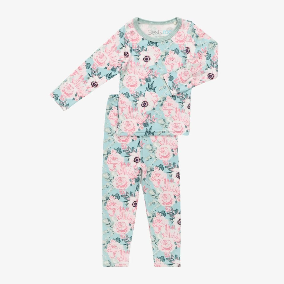 Bestaroo - Vintage Roses Teal Pajamas